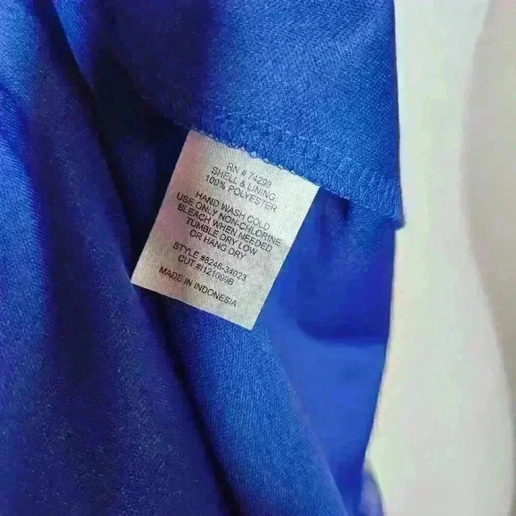 ENFOCUS Studio women's paisley print blue dress size 8 - Picture 8 of 8